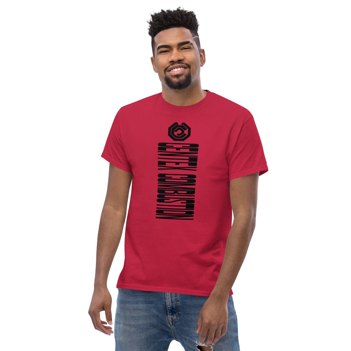 CENTEX COMBUSTION - SIDEWAYS LOGO - COMBUSTION ENERGY C GEARS - SMALL LOGO  VERSION T-Shirt Men's classic tee