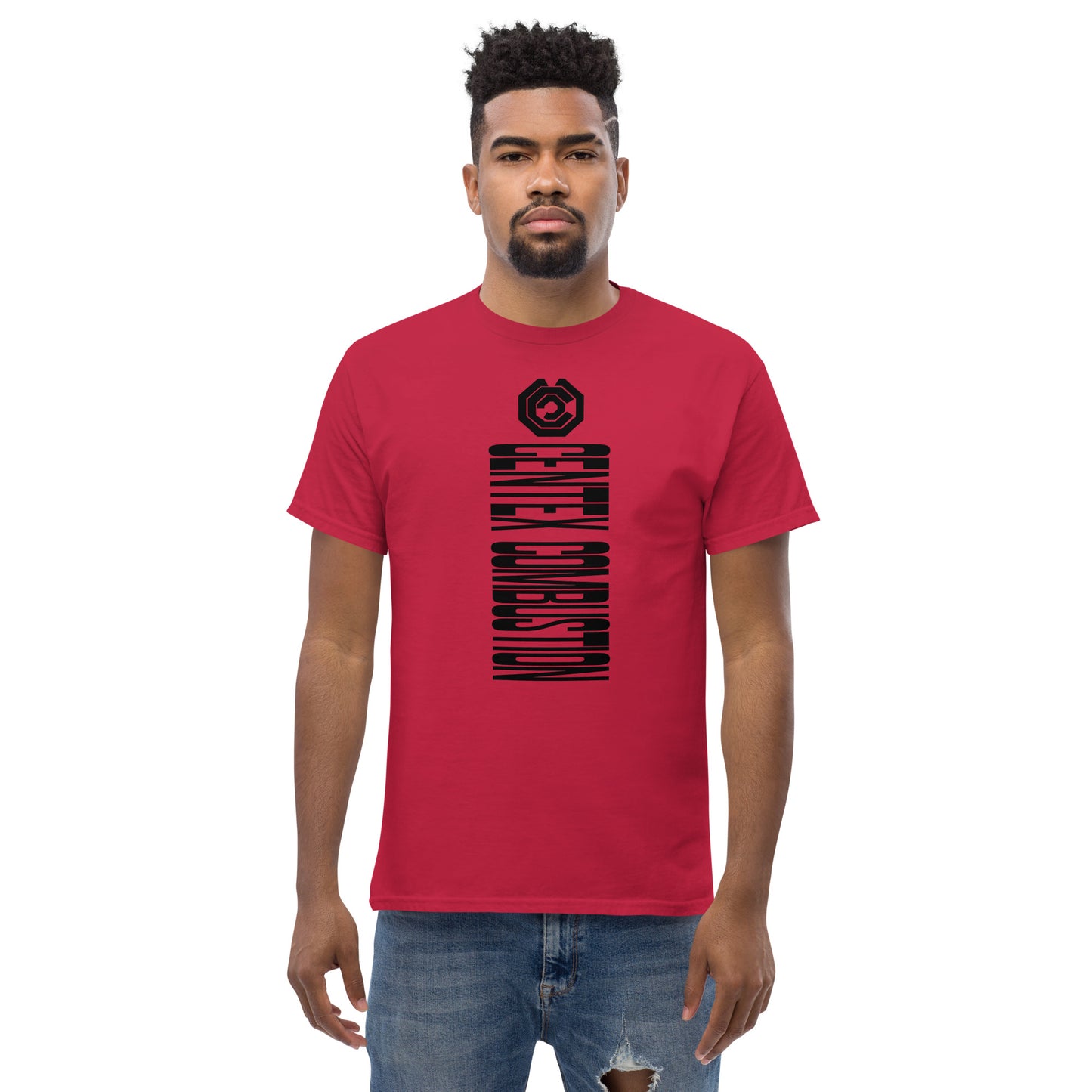 CENTEX COMBUSTION - SIDEWAYS LOGO - COMBUSTION ENERGY C GEARS - SMALL LOGO  VERSION T-Shirt Men's classic tee