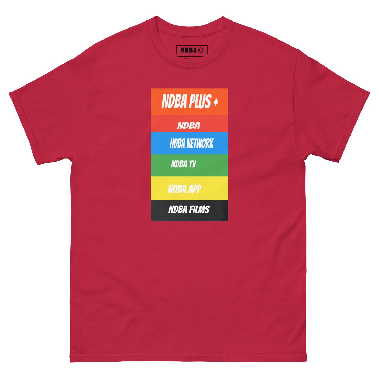 NDBA - NDBA PLUS + - NDBA NETWORK - NDBA TV - NDBA APP - NDBA FILMS - Mens classic tee