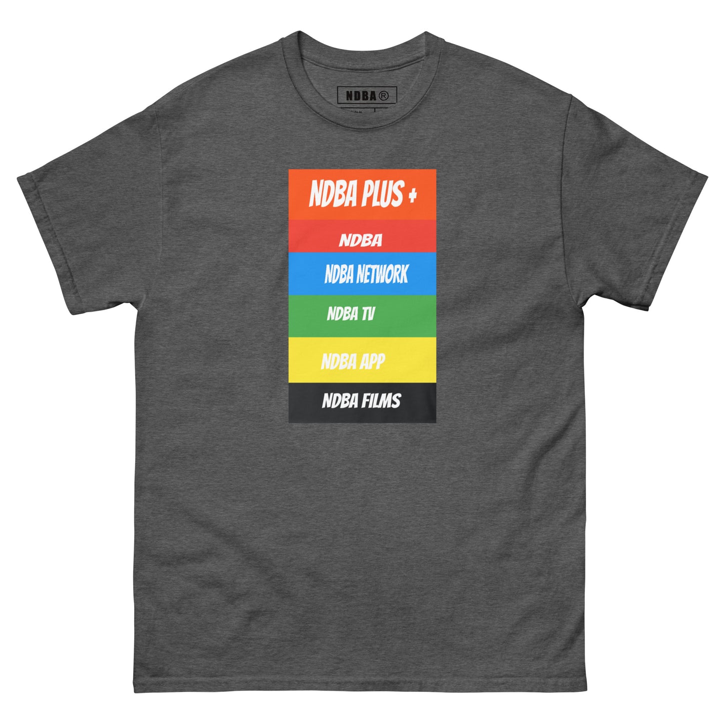 NDBA - NDBA PLUS + - NDBA NETWORK - NDBA TV - NDBA APP - NDBA FILMS - Mens classic tee