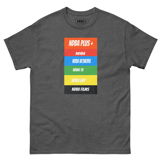 NDBA - NDBA PLUS + - NDBA NETWORK - NDBA TV - NDBA APP - NDBA FILMS - Mens classic tee