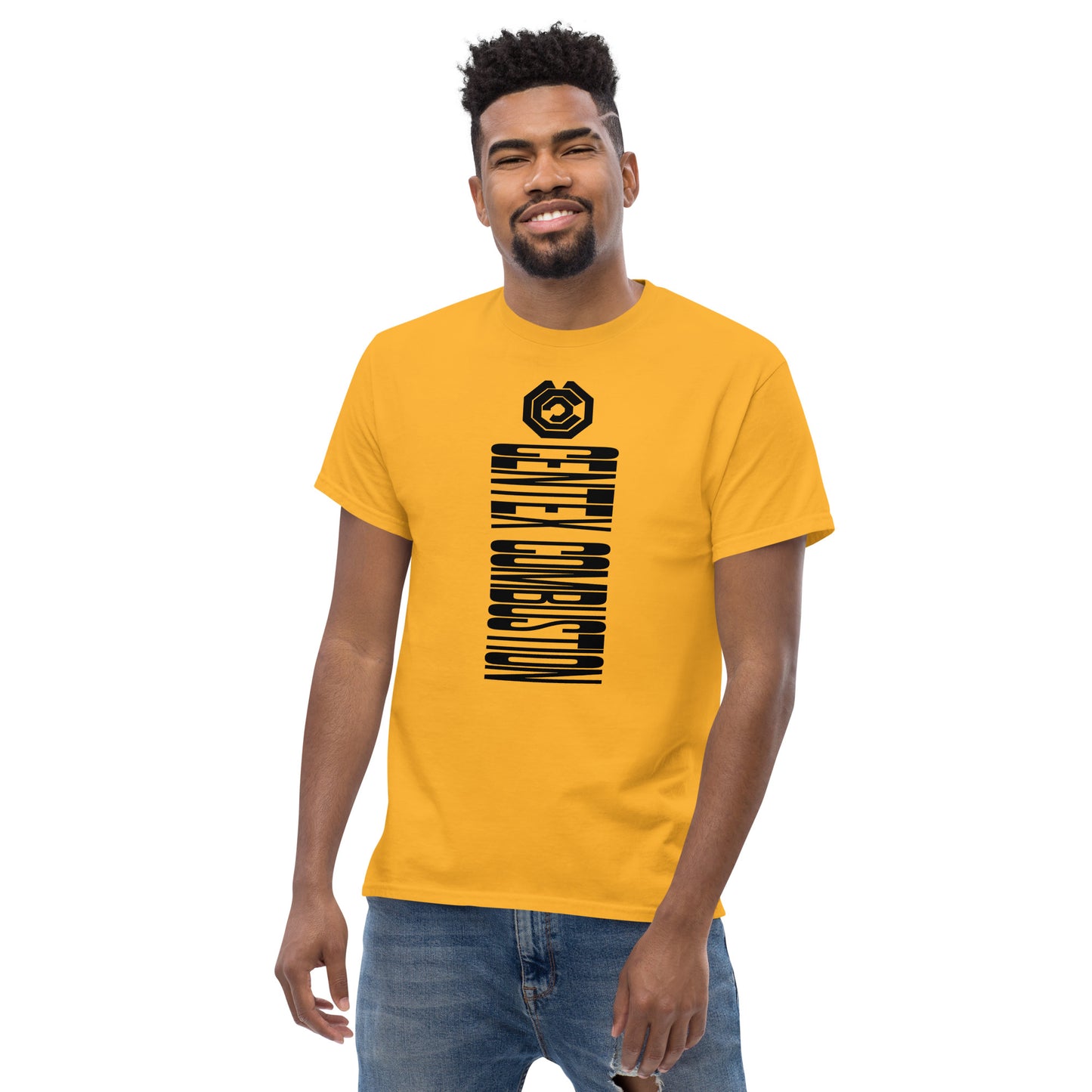 CENTEX COMBUSTION - SIDEWAYS LOGO - COMBUSTION ENERGY C GEARS - SMALL LOGO  VERSION T-Shirt Men's classic tee