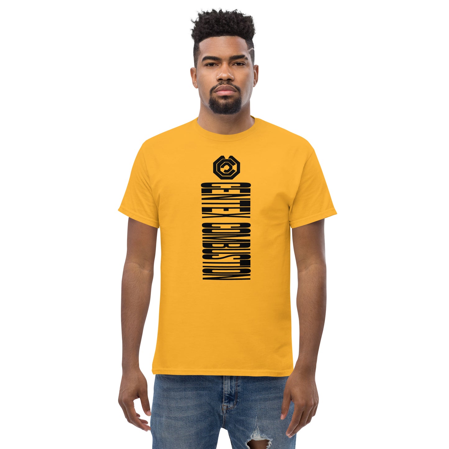 CENTEX COMBUSTION - SIDEWAYS LOGO - COMBUSTION ENERGY C GEARS - SMALL LOGO  VERSION T-Shirt Men's classic tee