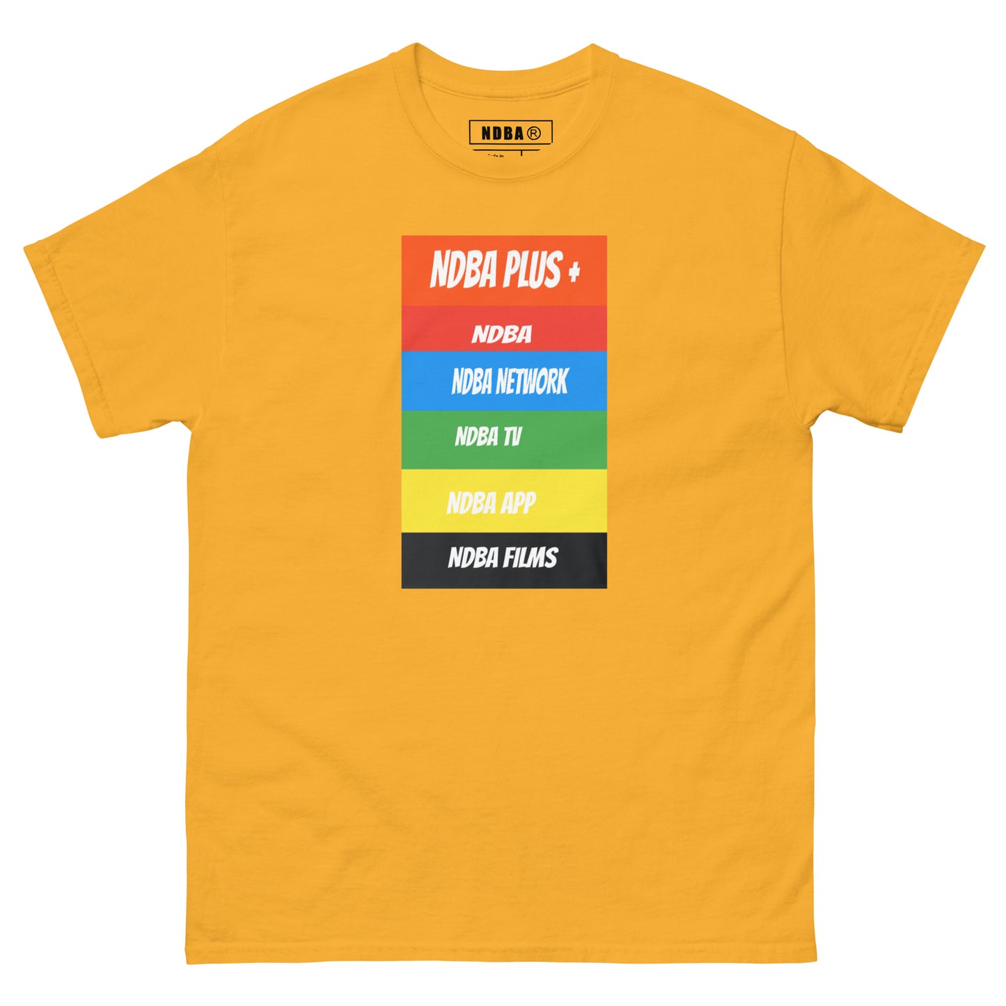 NDBA - NDBA PLUS + - NDBA NETWORK - NDBA TV - NDBA APP - NDBA FILMS - Mens classic tee