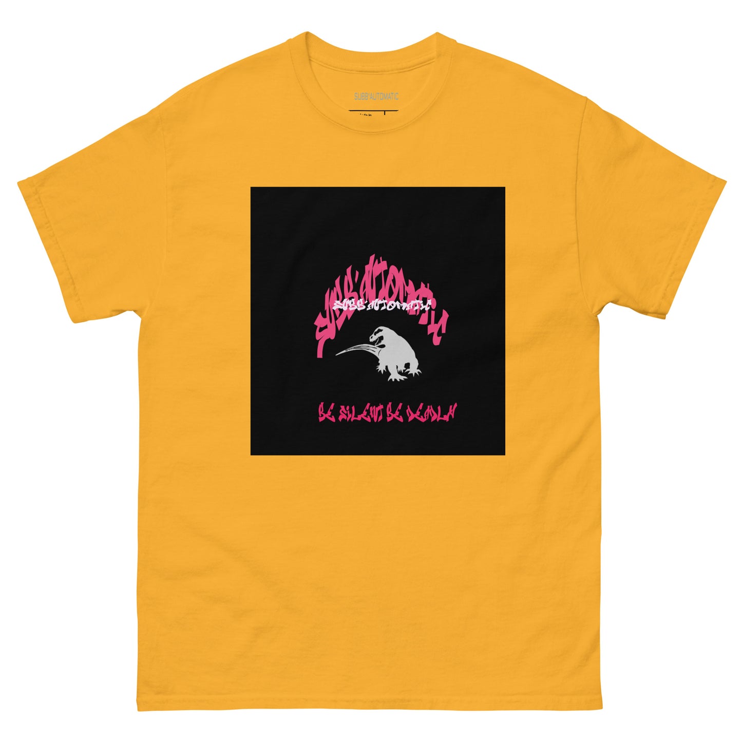 SUBB'AUTOMATIC- SPACE KOMODO DRAGON - BE SILENT  BE DEADLY - Men's classic tee