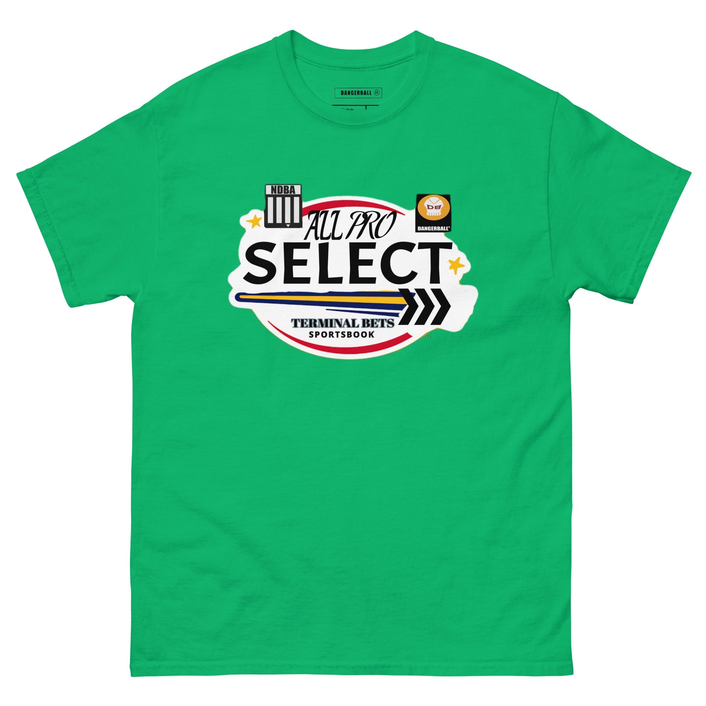 TERMINAL BETS - ALL PRO SELECT - NDBA SHIELD - DANGERBALL SKULL LOGO - #1 - Men's classic tee