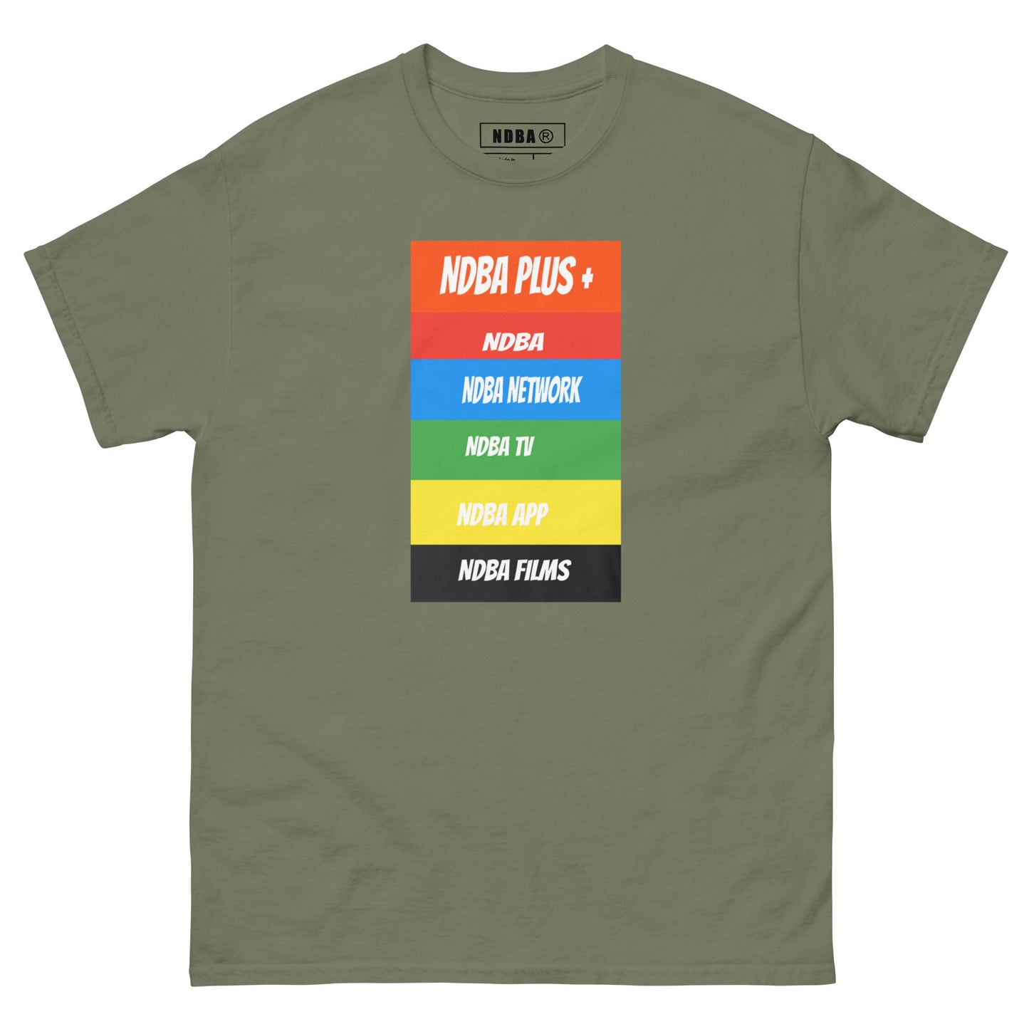NDBA - NDBA PLUS + - NDBA NETWORK - NDBA TV - NDBA APP - NDBA FILMS - Mens classic tee