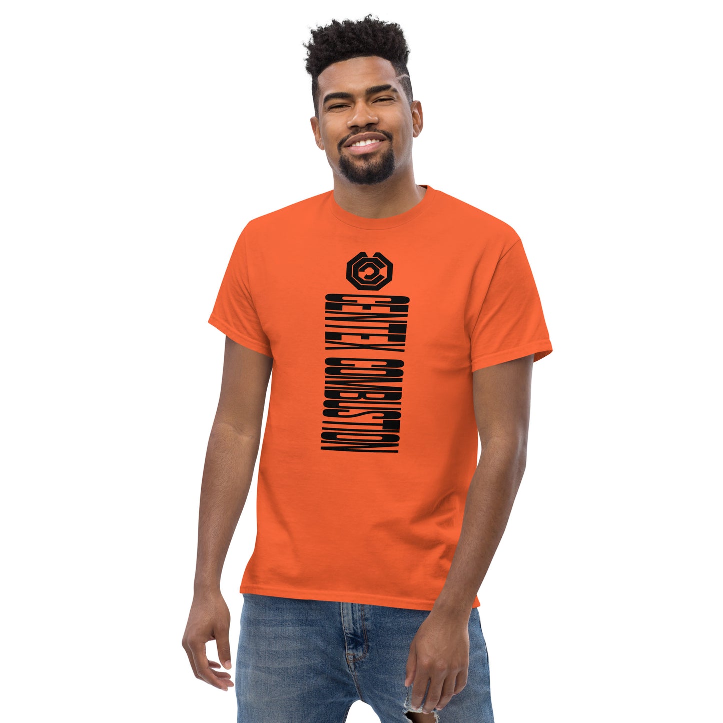 CENTEX COMBUSTION - SIDEWAYS LOGO - COMBUSTION ENERGY C GEARS - SMALL LOGO  VERSION T-Shirt Men's classic tee