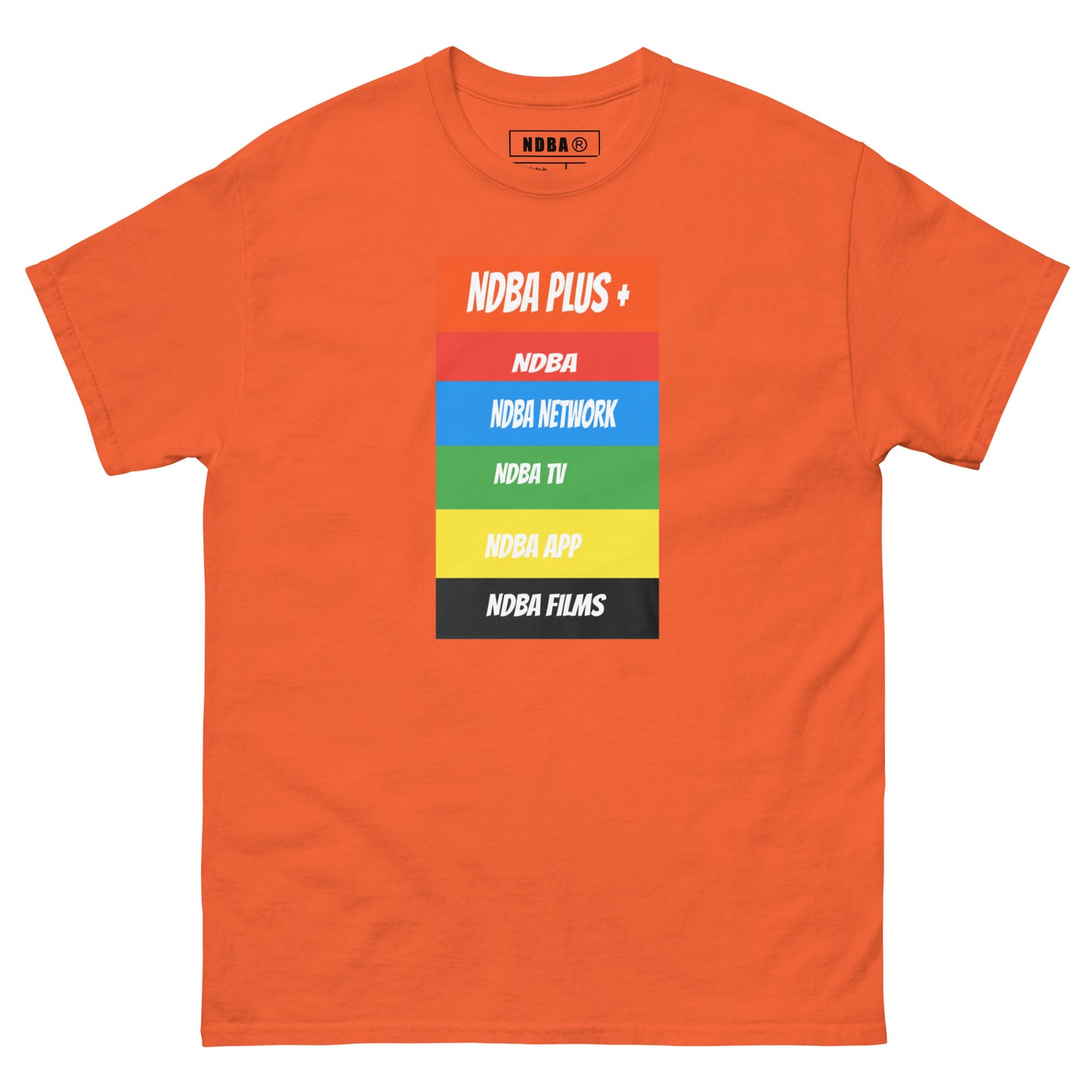 NDBA - NDBA PLUS + - NDBA NETWORK - NDBA TV - NDBA APP - NDBA FILMS - Mens classic tee
