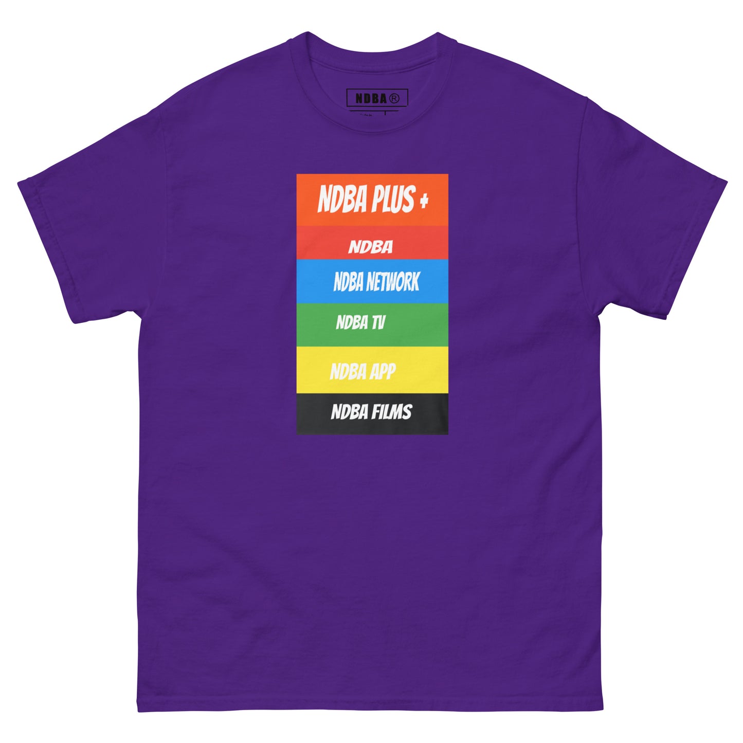 NDBA - NDBA PLUS + - NDBA NETWORK - NDBA TV - NDBA APP - NDBA FILMS - Mens classic tee