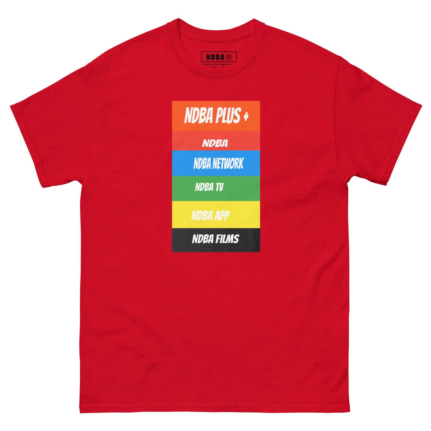 NDBA - NDBA PLUS + - NDBA NETWORK - NDBA TV - NDBA APP - NDBA FILMS - Mens classic tee