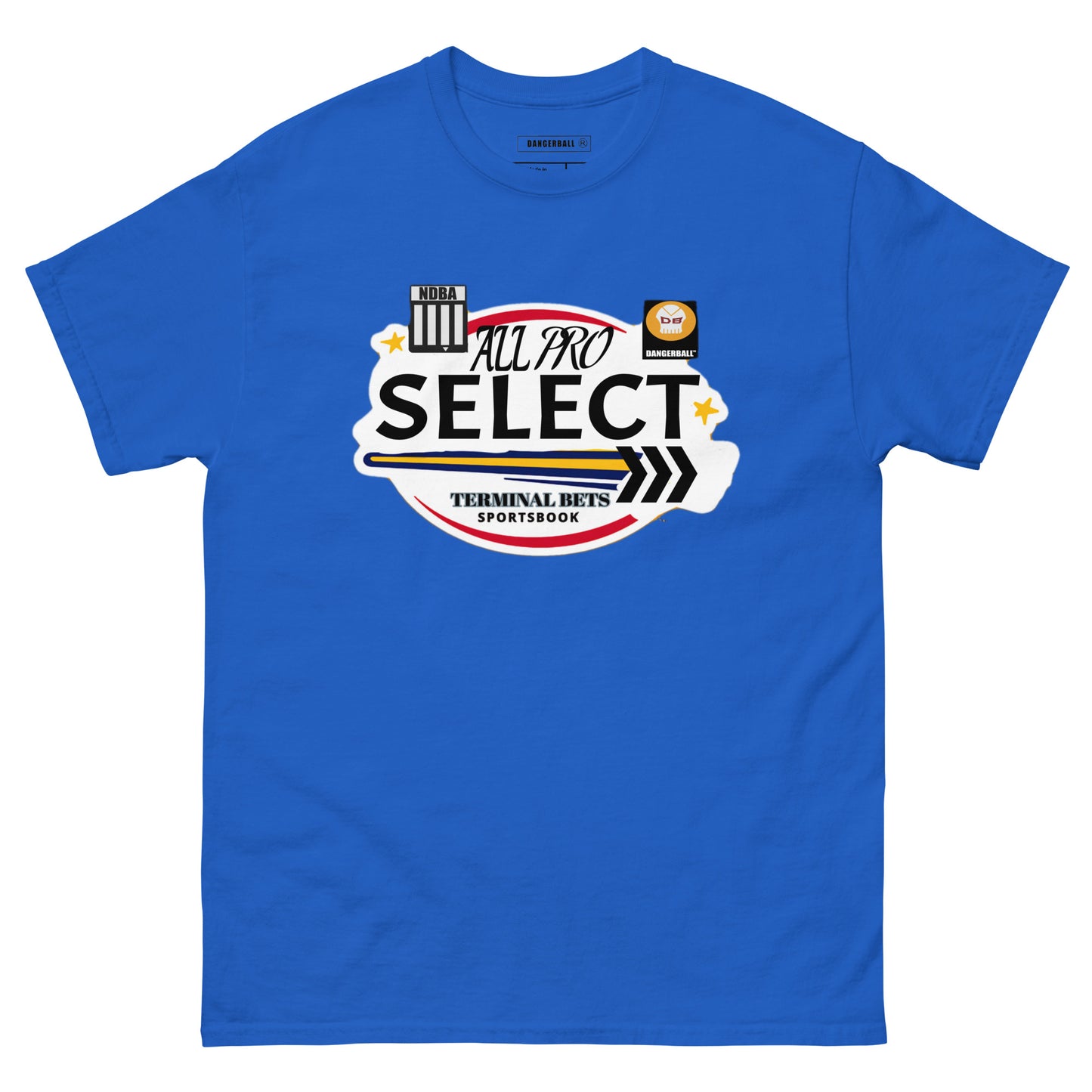 TERMINAL BETS - ALL PRO SELECT - NDBA SHIELD - DANGERBALL SKULL LOGO - #1 - Men's classic tee