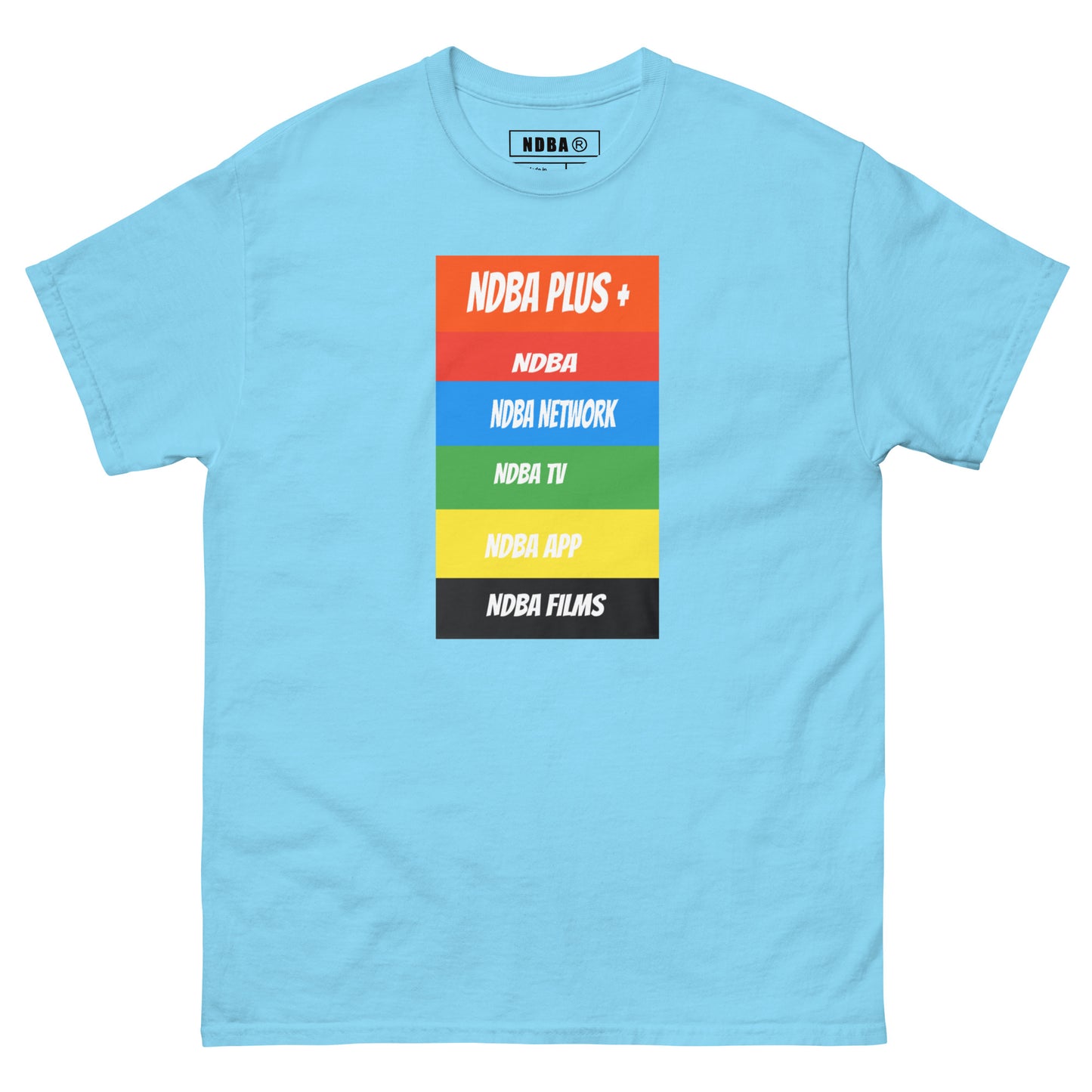 NDBA - NDBA PLUS + - NDBA NETWORK - NDBA TV - NDBA APP - NDBA FILMS - Mens classic tee