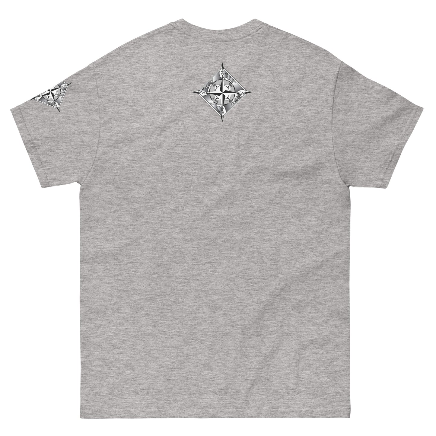 RUNN TO THE NORTH - COMPASS LOGO -RHINO BLAST  #2 - Men's classic tee