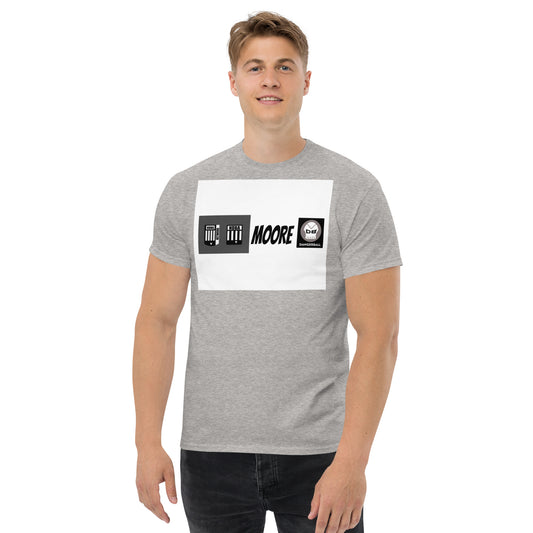 NDBA SHIELD LOGO, NDBA NETWORK SHIELD LOGO, DANGERBALL DB LOGO, MOORE -Men's classic tee