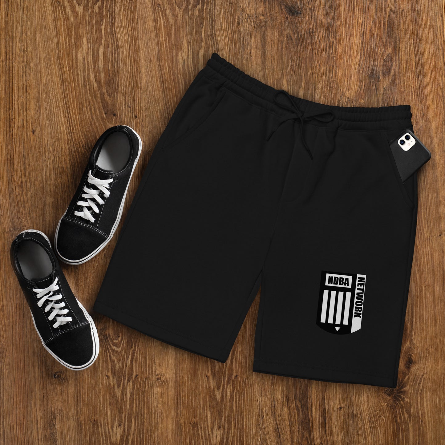 NDBA NETWORK SHIELD LOGO-Men's fleece shorts