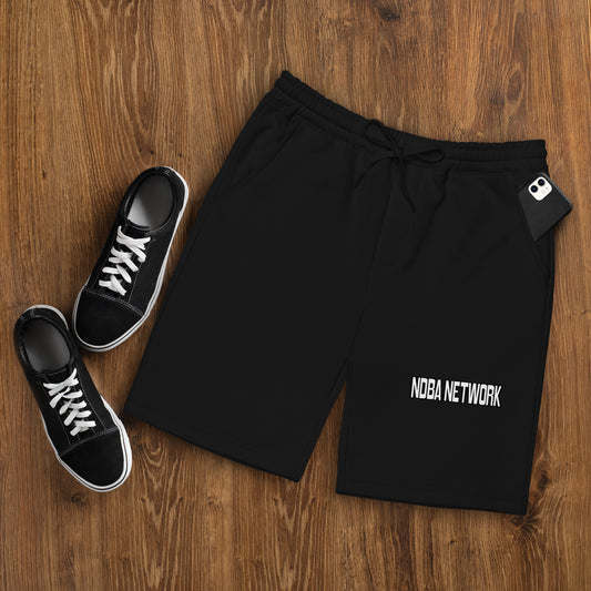 NDBA NETWORK - TEXT-Men's fleece shorts