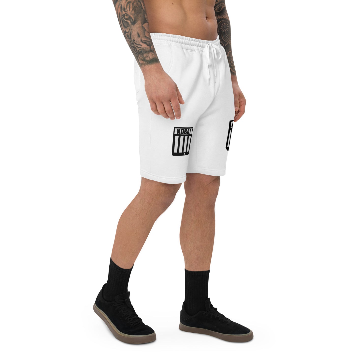 NDBA NETWORK SHIELD LOGO & NDBAI SHIELD LOGO -Men's fleece shorts