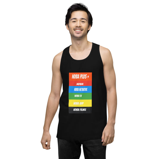 NDBA - NDBA PLUS + - NDBA NETWORK - NDBA TV - NDBA APP - NDBA FILMS - Men’s premium tank top