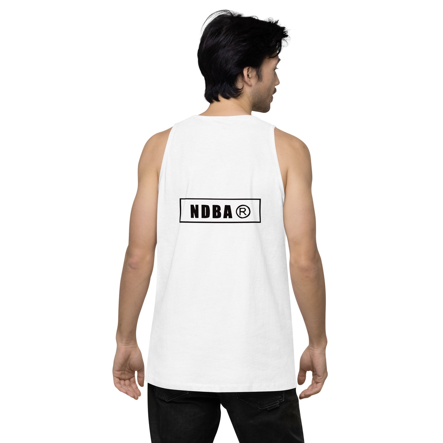 NDBA - NDBA PLUS + - NDBA NETWORK - NDBA TV - NDBA APP - NDBA FILMS - Men’s premium tank top