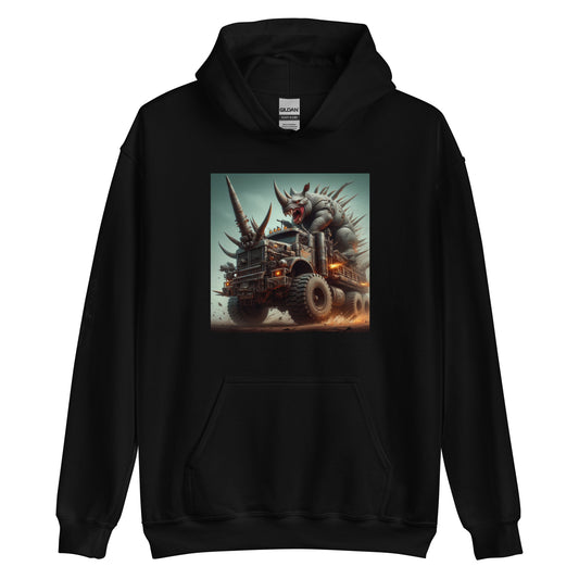 RUNN TO THE NORTH- COMPASS LOGO- RHINO TRUCK #2 -Unisex Hoodie