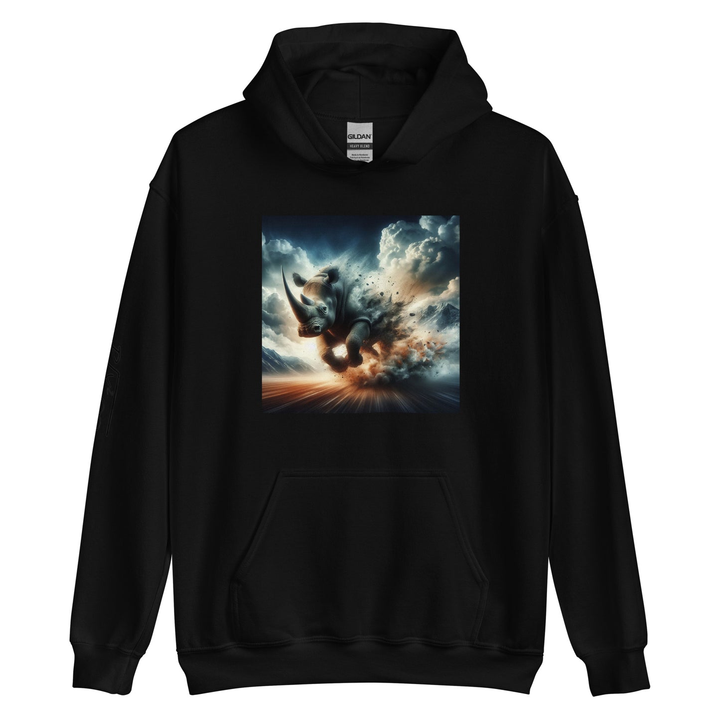 RUNN TO THE NORTH - COMPASS LOGO -RHINO BLAST  #3 - Unisex Hoodie