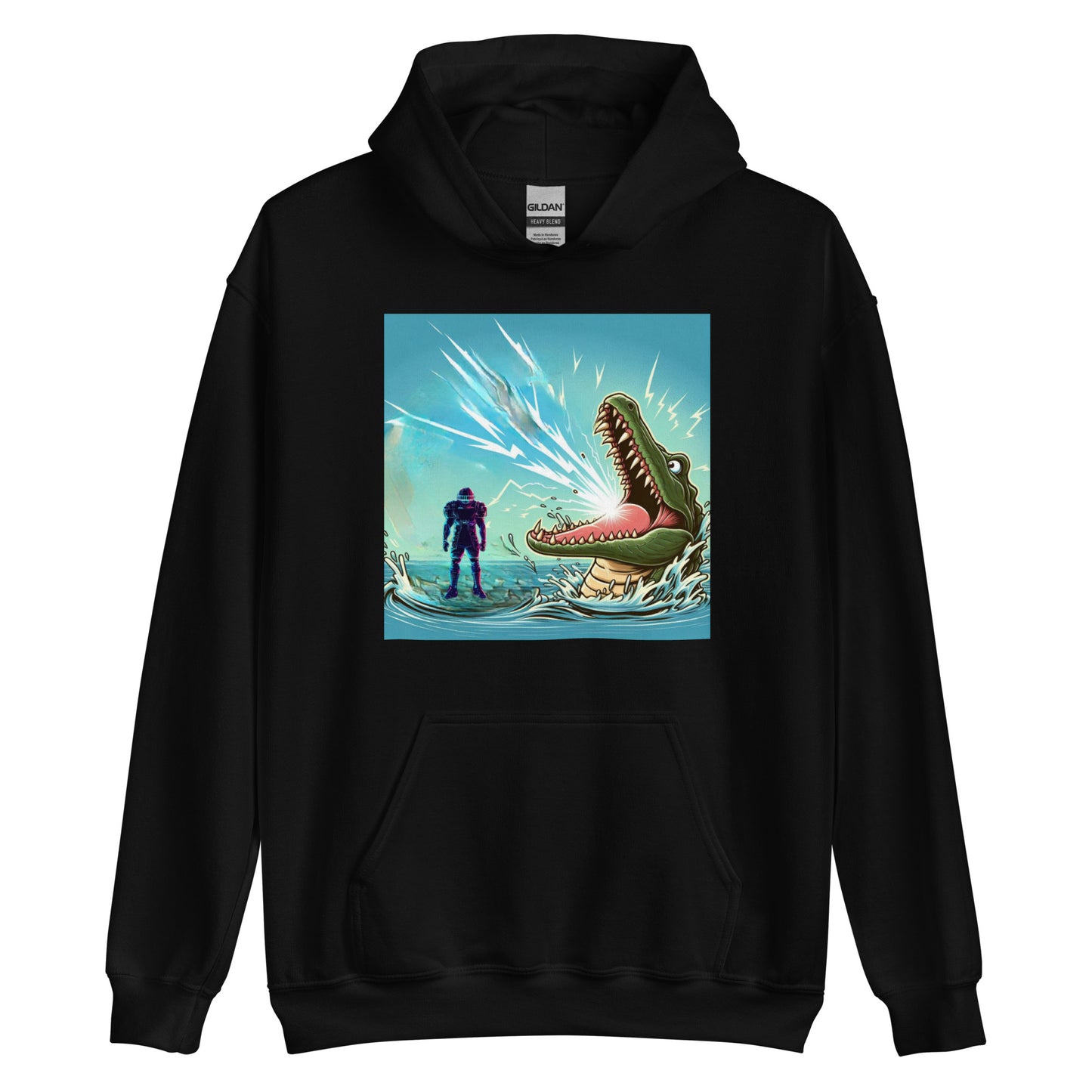 DANGERBALL - HUMAN WEAPON VS HATER CROC  - VERSION - Unisex Hoodie