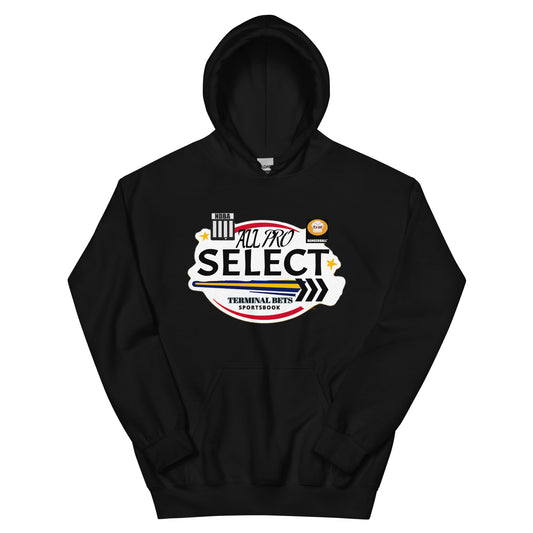 TERMINAL BETS - ALL PRO SELECT - NDBA SHIELD - DANGERBALL SKULL LOGO - #1 - Unisex Hoodie