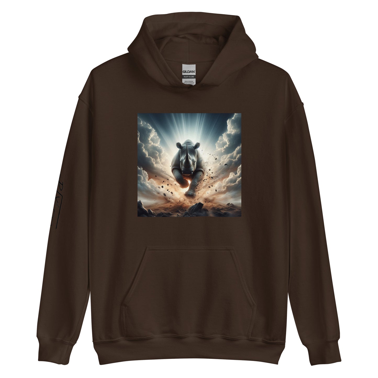 RUNN TO THE NORTH - COMPASS LOGO -RHINO BLAST  #2 - Unisex Hoodie