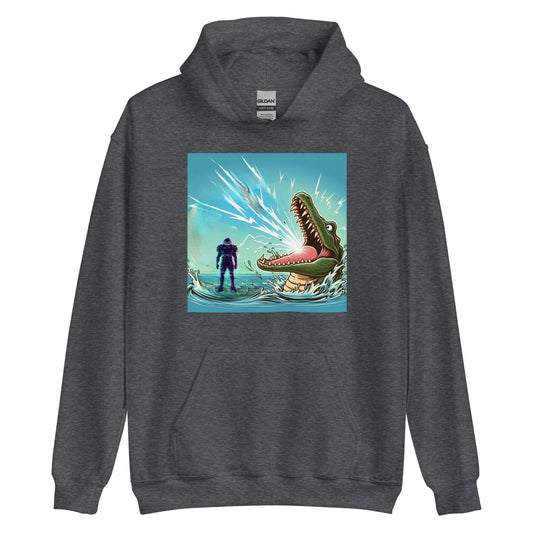 DANGERBALL - HUMAN WEAPON VS HATER CROC  - VERSION - Unisex Hoodie