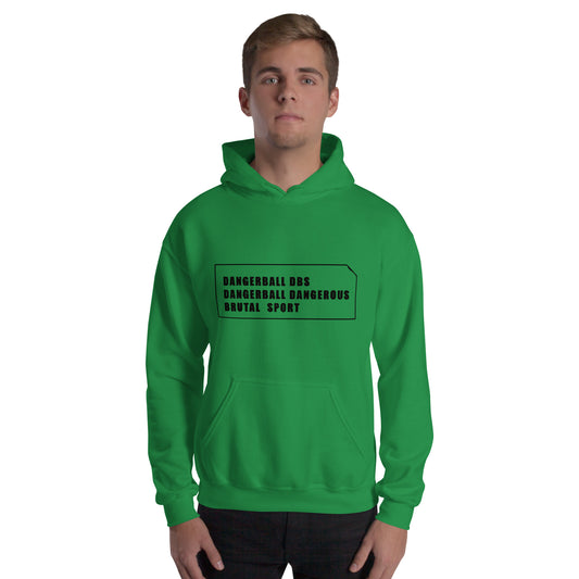 DANGERBALL DBS DANGEROUS BRUTAL SPORT TEXT -Unisex Hoodie
