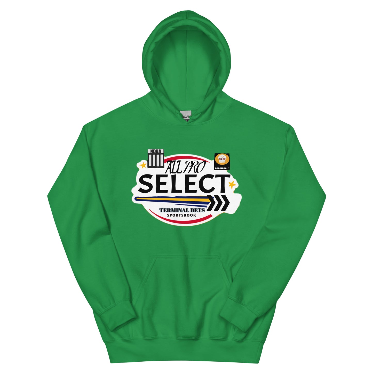 TERMINAL BETS - ALL PRO SELECT - NDBA SHIELD - DANGERBALL SKULL LOGO - #1 - Unisex Hoodie