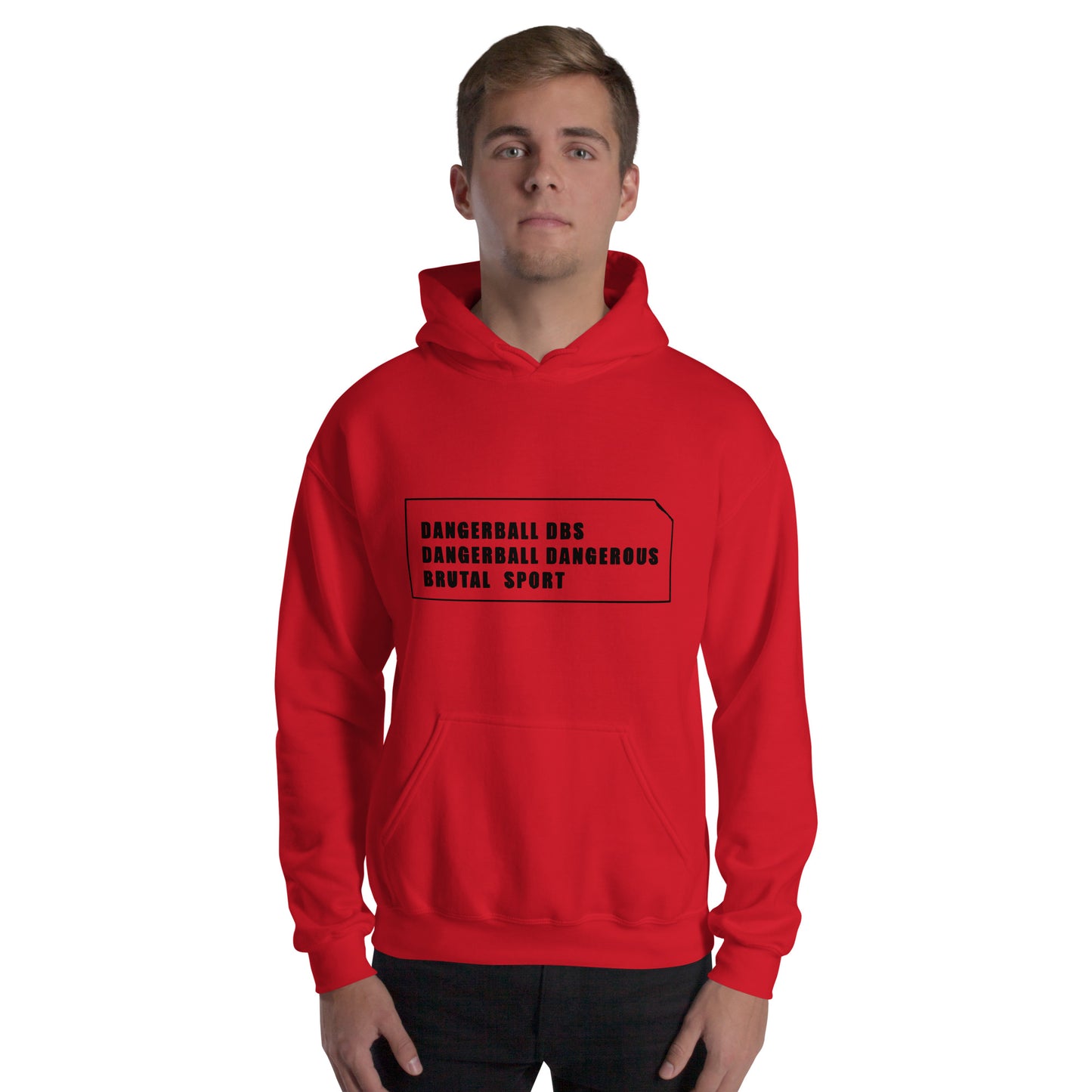 DANGERBALL DBS DANGEROUS BRUTAL SPORT TEXT -Unisex Hoodie
