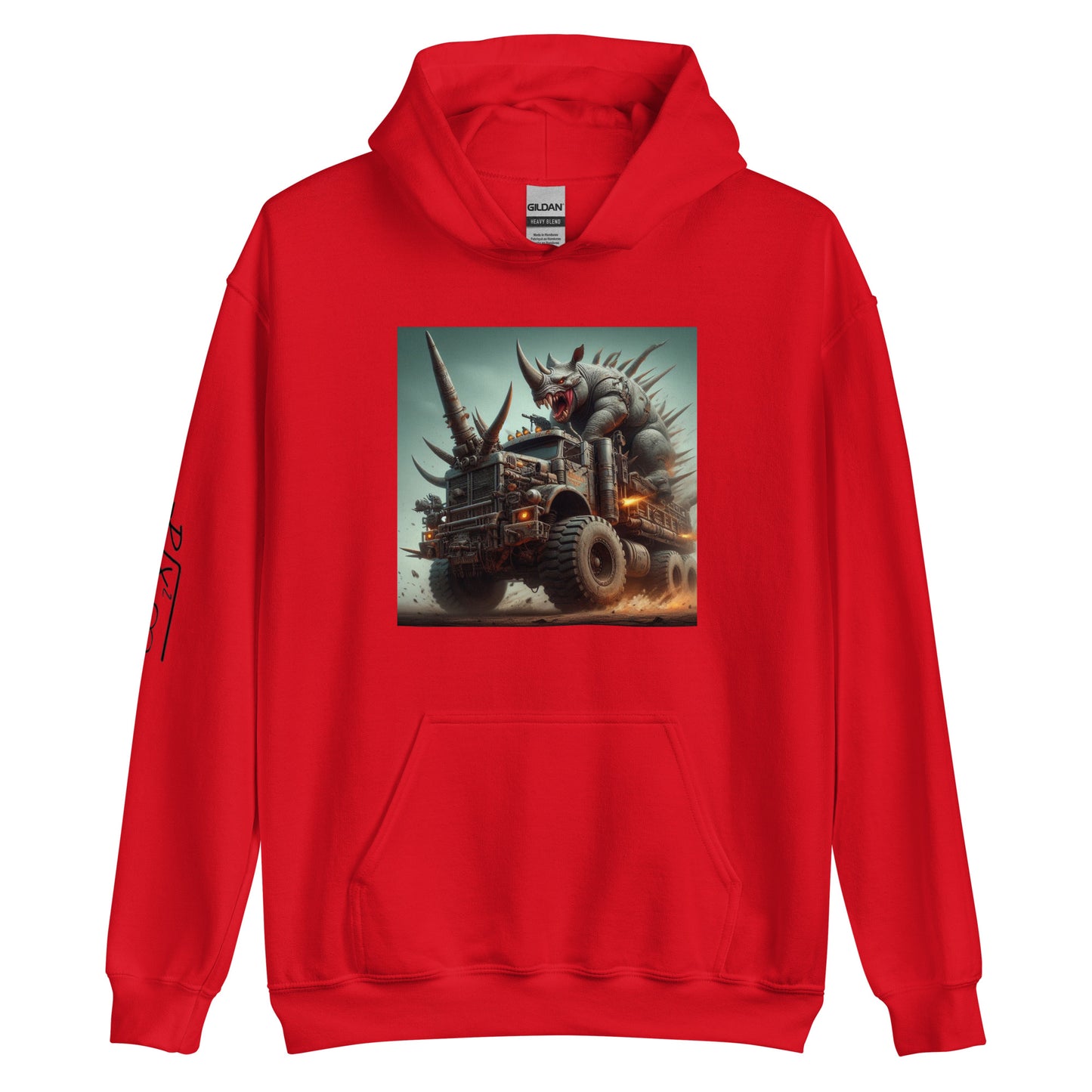 RUNN TO THE NORTH- COMPASS LOGO- RHINO TRUCK #2 -Unisex Hoodie
