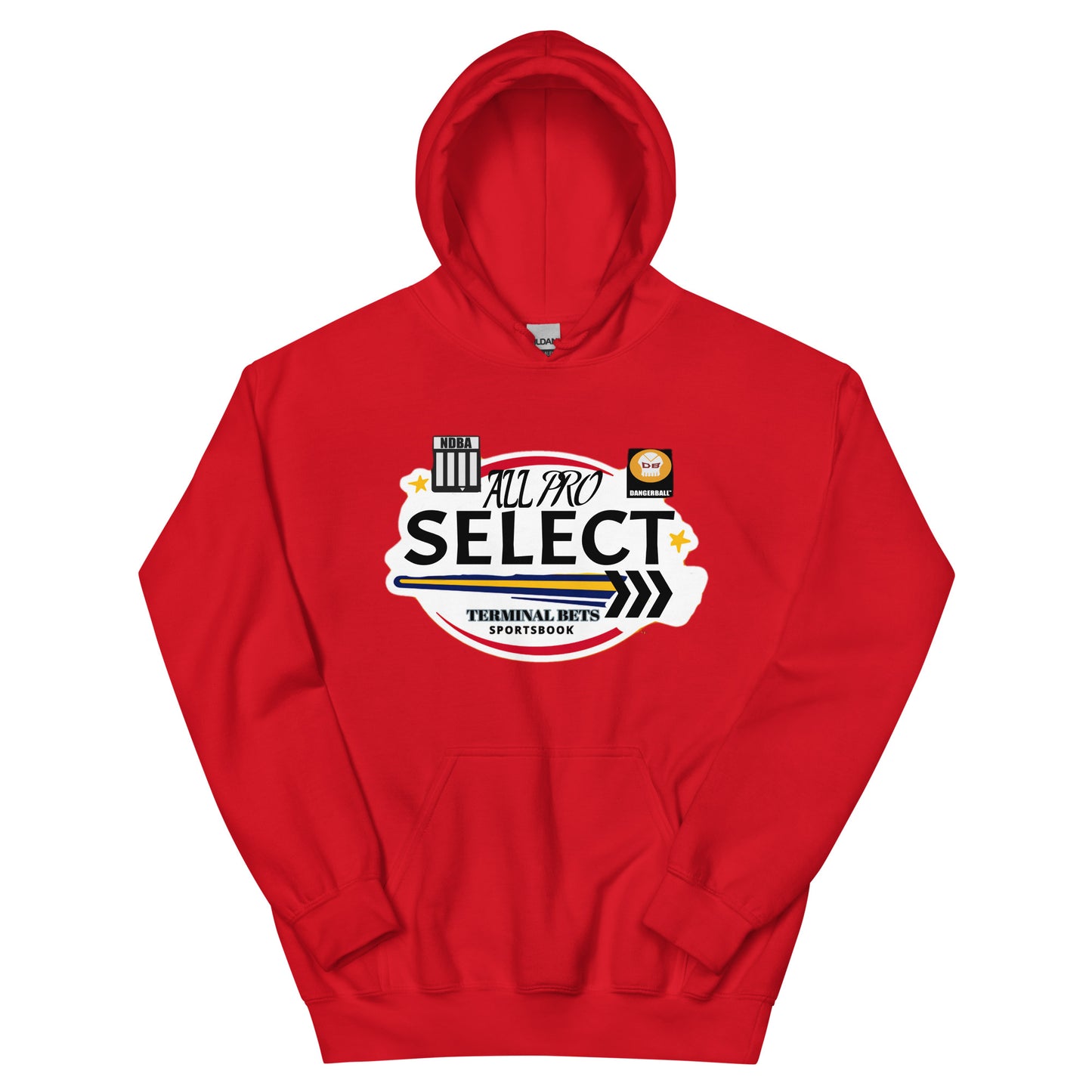 TERMINAL BETS - ALL PRO SELECT - NDBA SHIELD - DANGERBALL SKULL LOGO - #1 - Unisex Hoodie