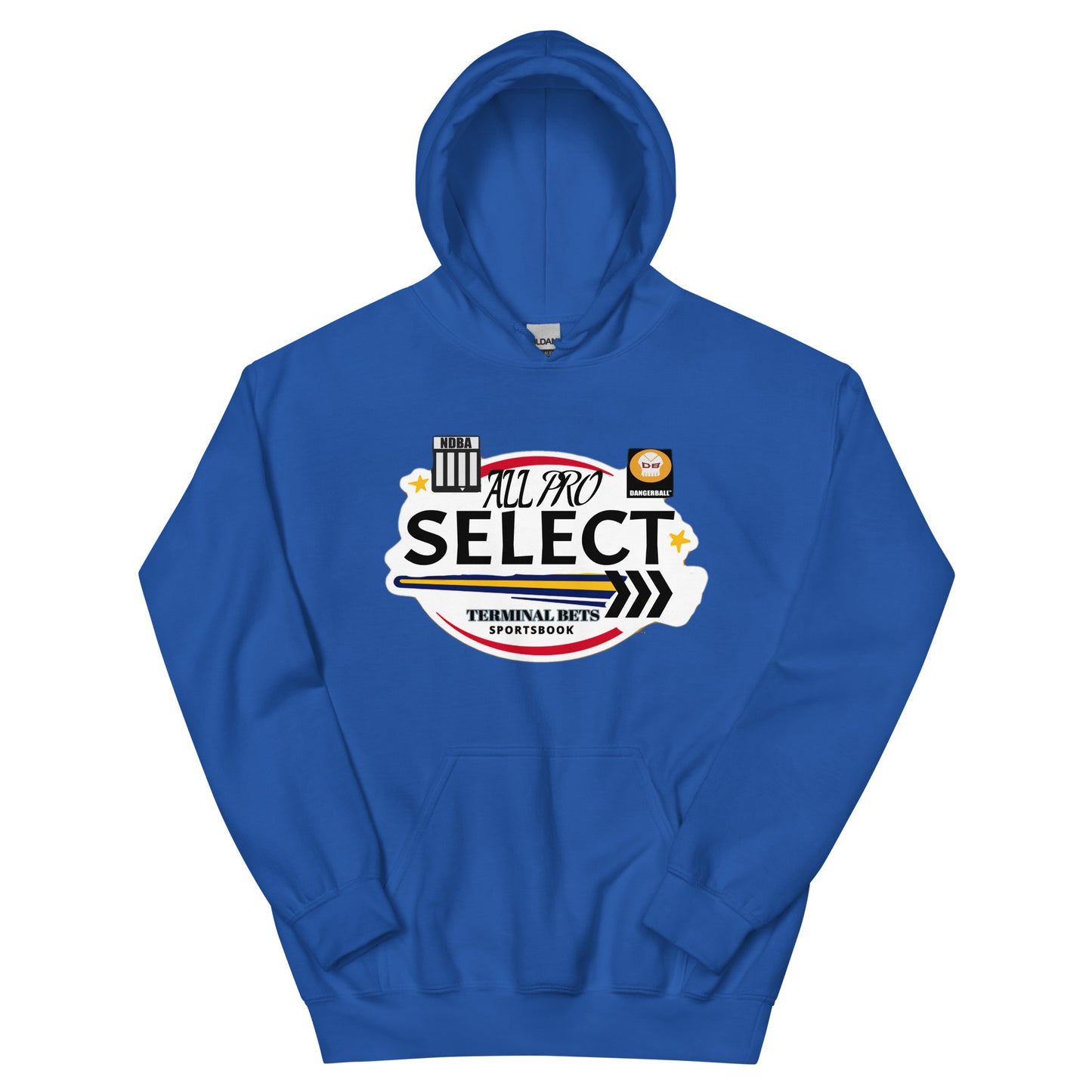 TERMINAL BETS - ALL PRO SELECT - NDBA SHIELD - DANGERBALL SKULL LOGO - #1 - Unisex Hoodie
