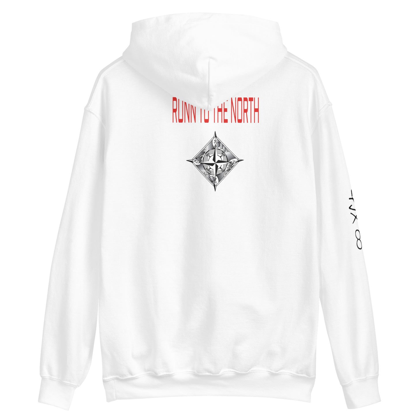 RUNN TO THE NORTH- COMPASS LOGO- RHINO TRUCK #2 -Unisex Hoodie
