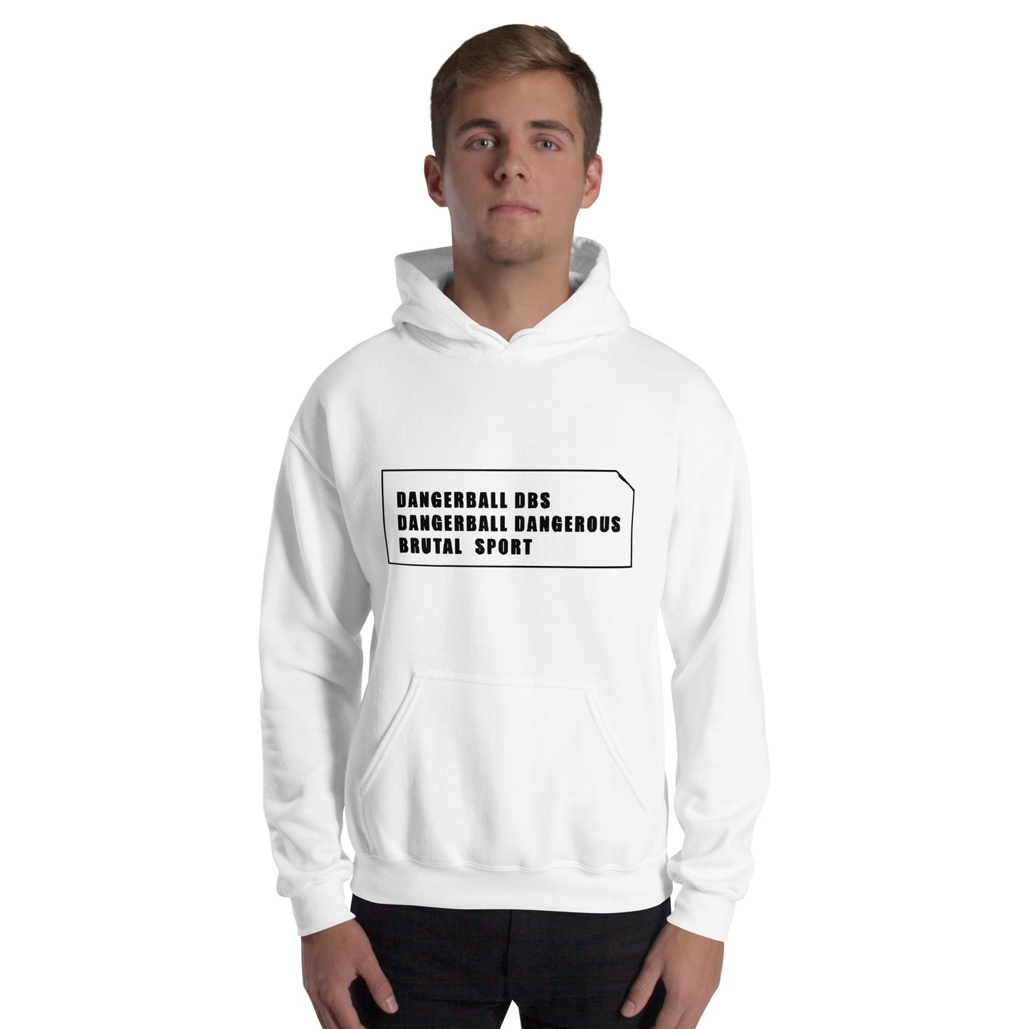 DANGERBALL DBS DANGEROUS BRUTAL SPORT TEXT -Unisex Hoodie