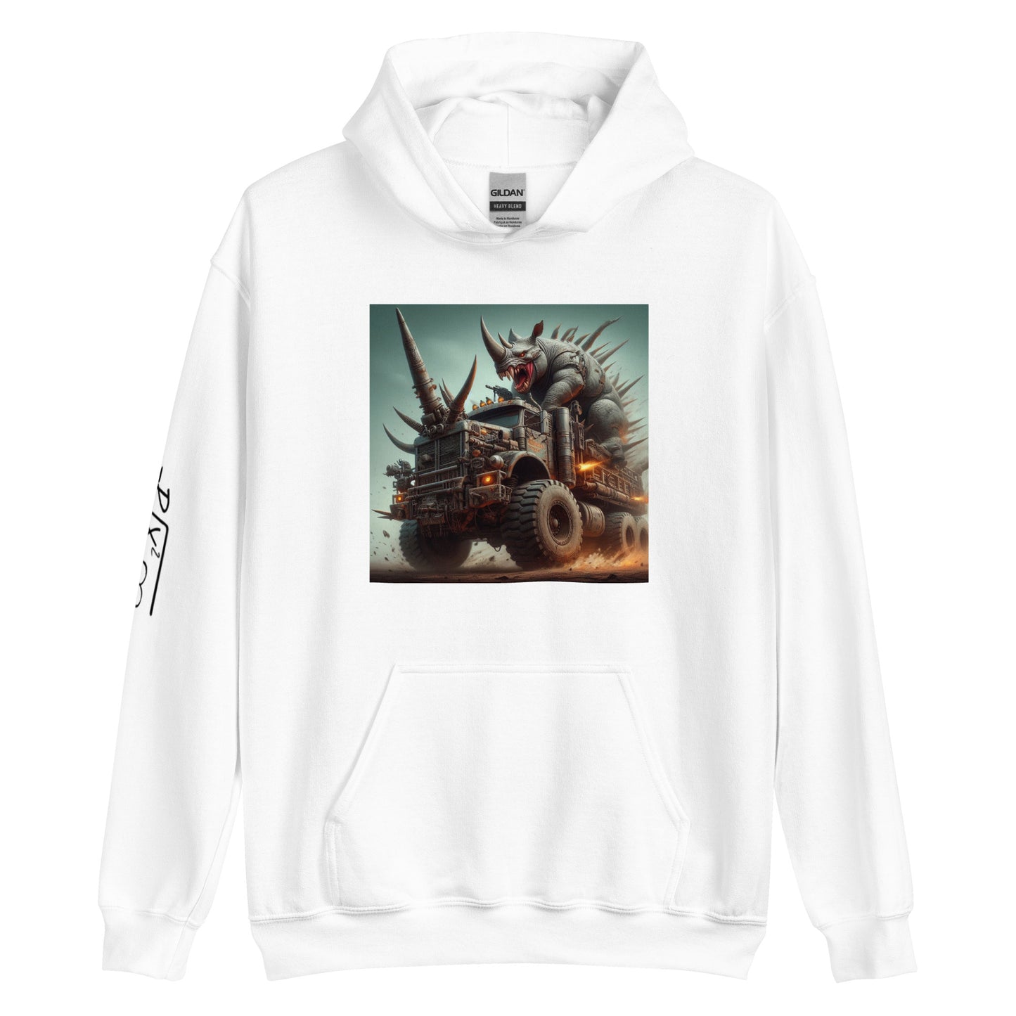 RUNN TO THE NORTH- COMPASS LOGO- RHINO TRUCK #2 -Unisex Hoodie