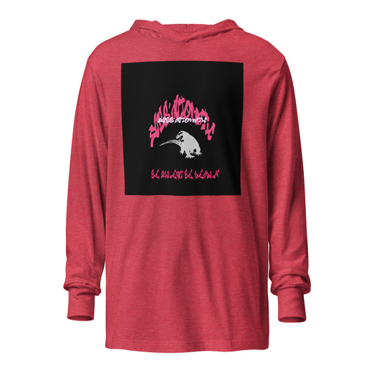 SUBB'AUTOMATIC- SILENT BE DEADLY - SPACE KOMODO DRAGON - Hooded long-sleeve tee