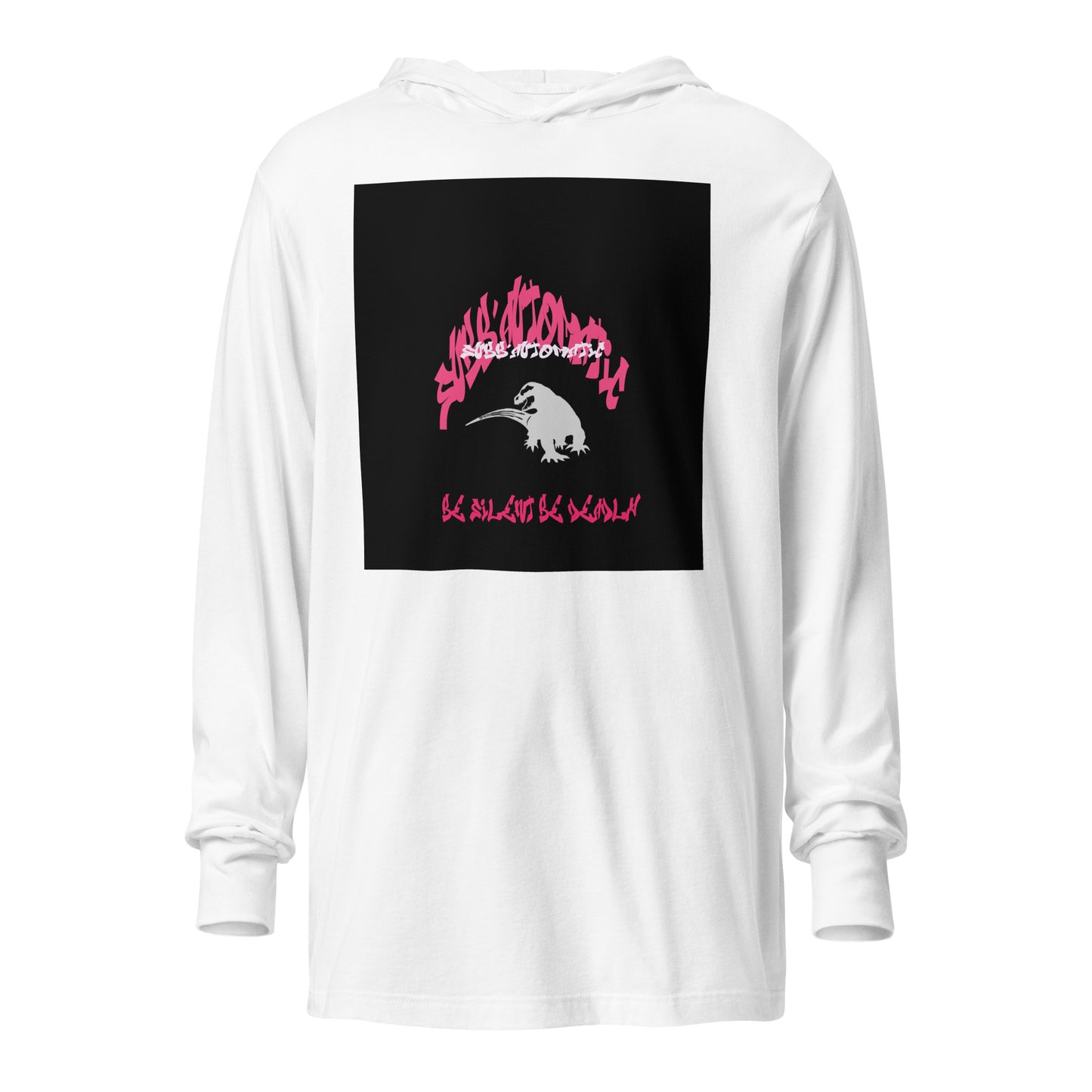 SUBB'AUTOMATIC- SILENT BE DEADLY - SPACE KOMODO DRAGON - Hooded long-sleeve tee