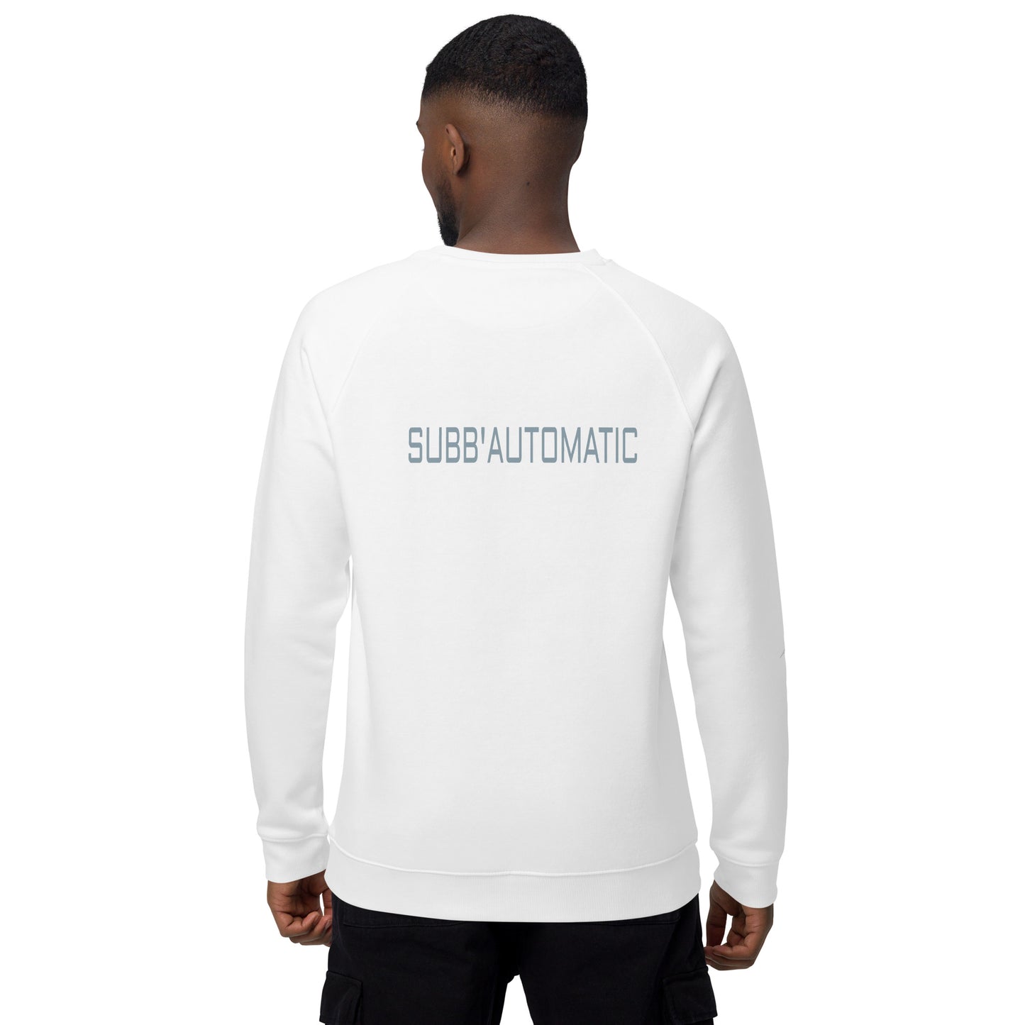 SUBB'AUTOMATIC- SPACE KOMODO DRAGON - BE SILENT  BE DEADLY - Unisex organic raglan sweatshirt