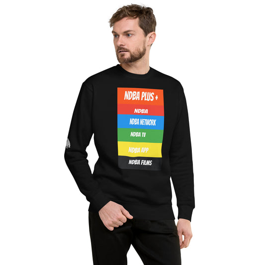 NDBA - NDBA PLUS + - NDBA NETWORK - NDBA TV - NDBA APP - NDBA FILMS - Unisex Premium Sweatshirt