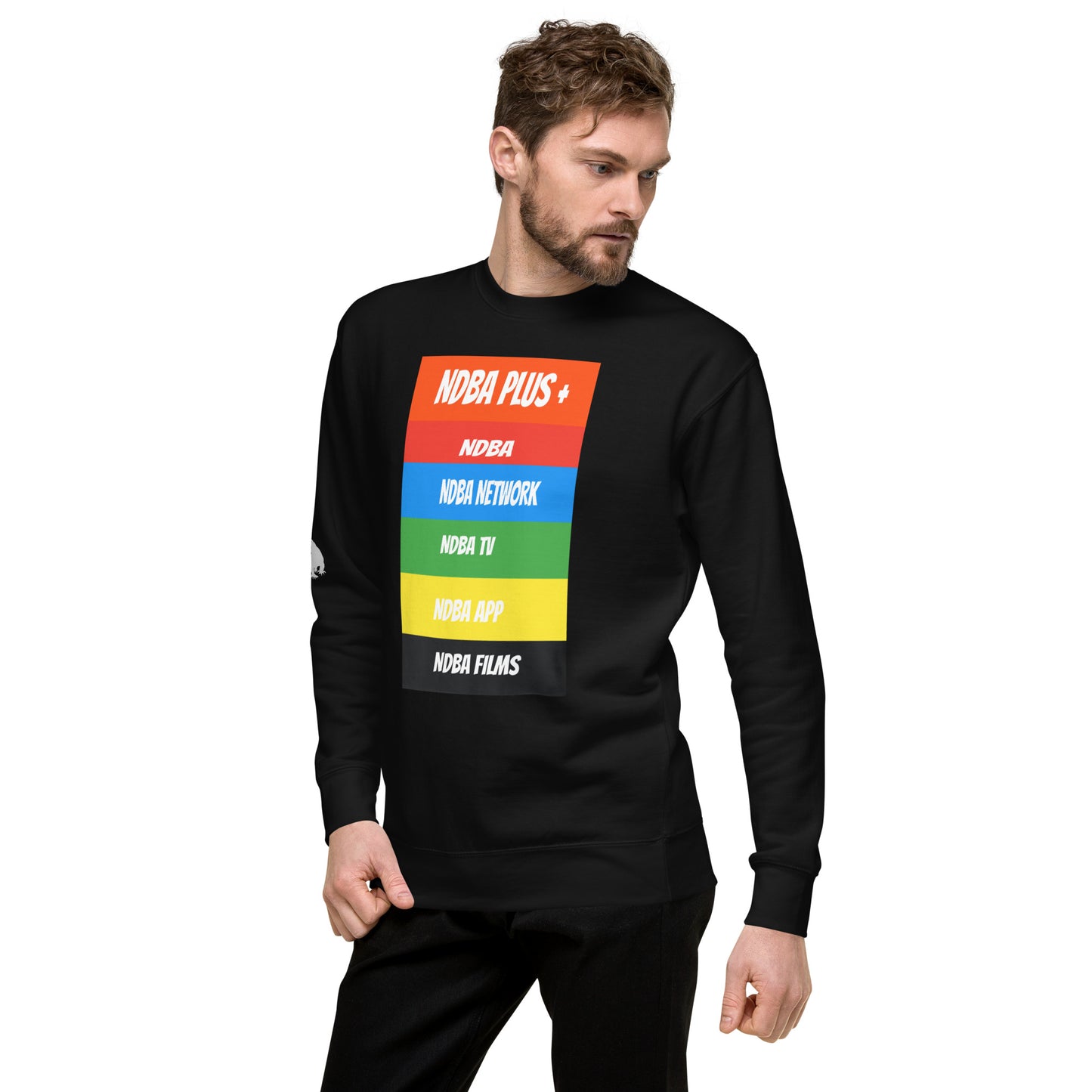 NDBA - NDBA PLUS + - NDBA NETWORK - NDBA TV - NDBA APP - NDBA FILMS - Unisex Premium Sweatshirt
