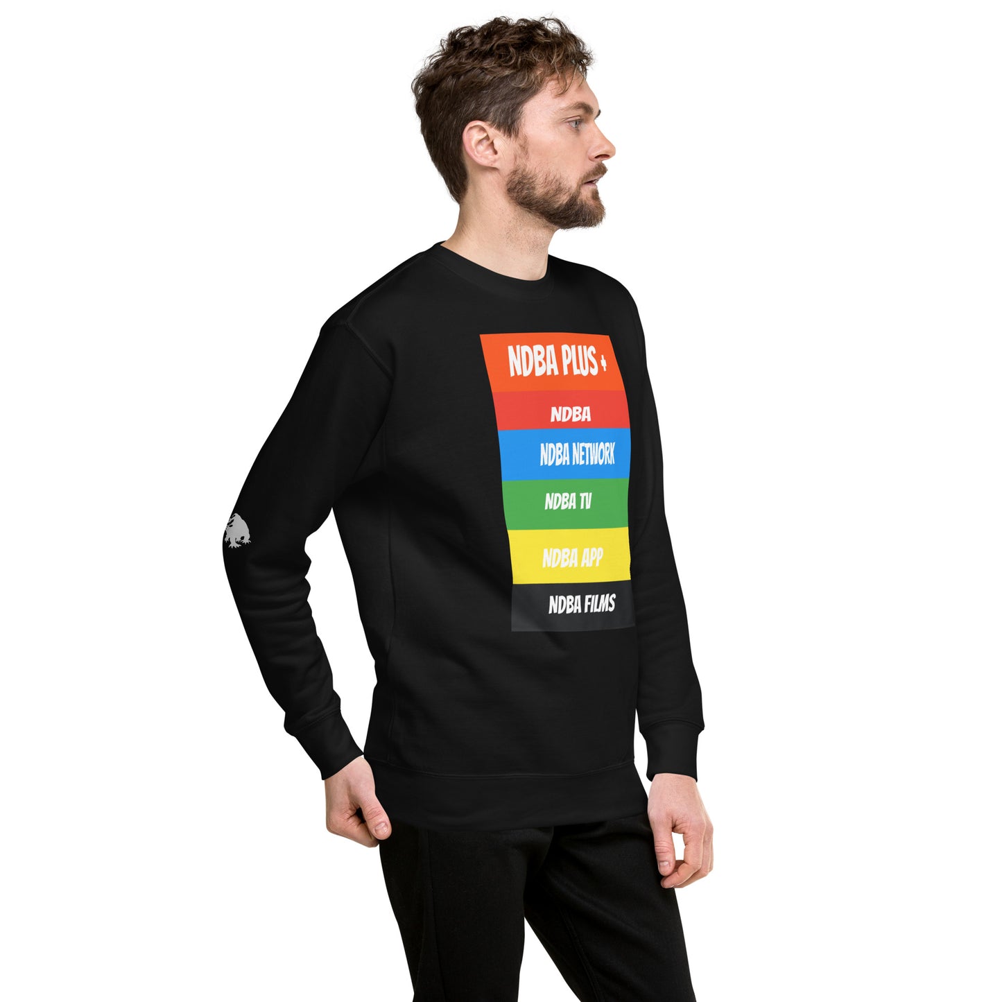 NDBA - NDBA PLUS + - NDBA NETWORK - NDBA TV - NDBA APP - NDBA FILMS - Unisex Premium Sweatshirt