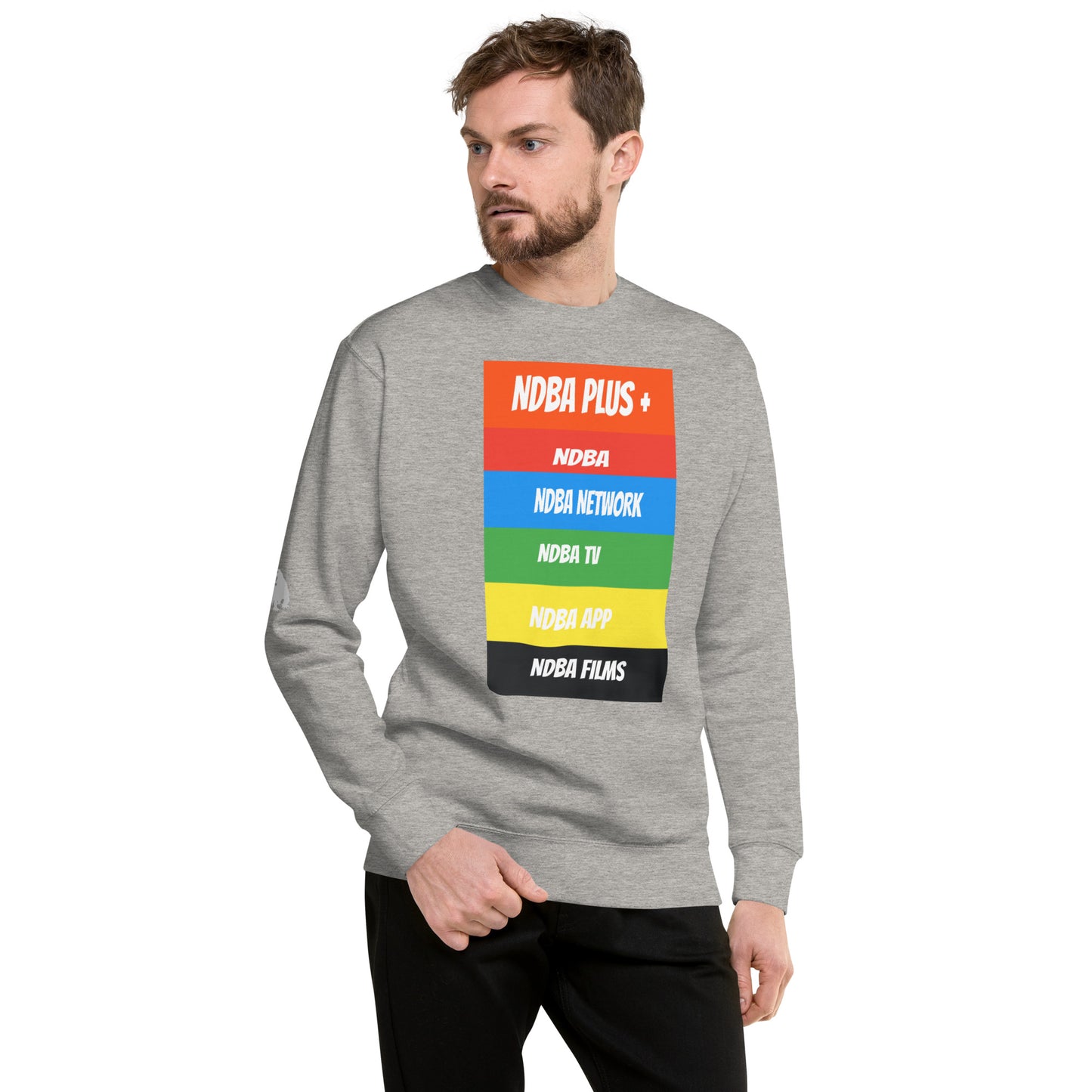 NDBA - NDBA PLUS + - NDBA NETWORK - NDBA TV - NDBA APP - NDBA FILMS - Unisex Premium Sweatshirt