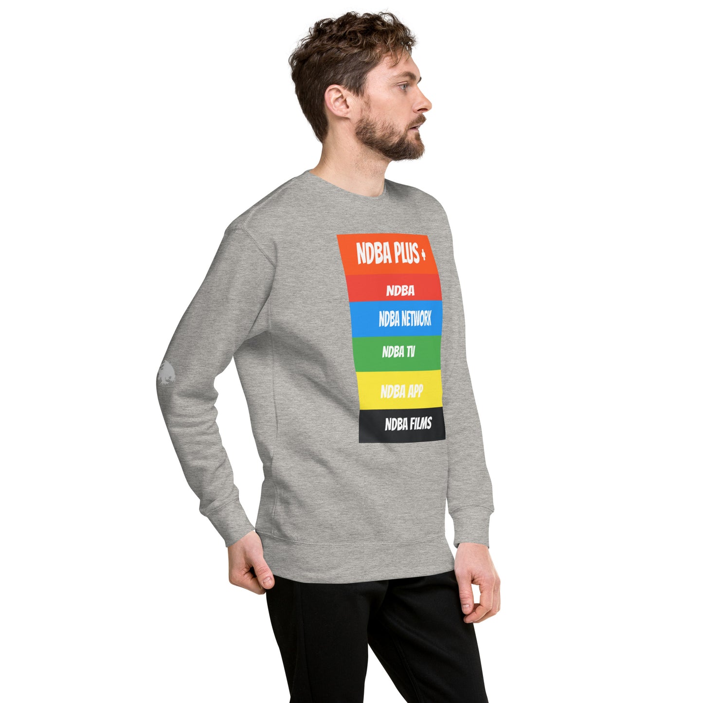 NDBA - NDBA PLUS + - NDBA NETWORK - NDBA TV - NDBA APP - NDBA FILMS - Unisex Premium Sweatshirt