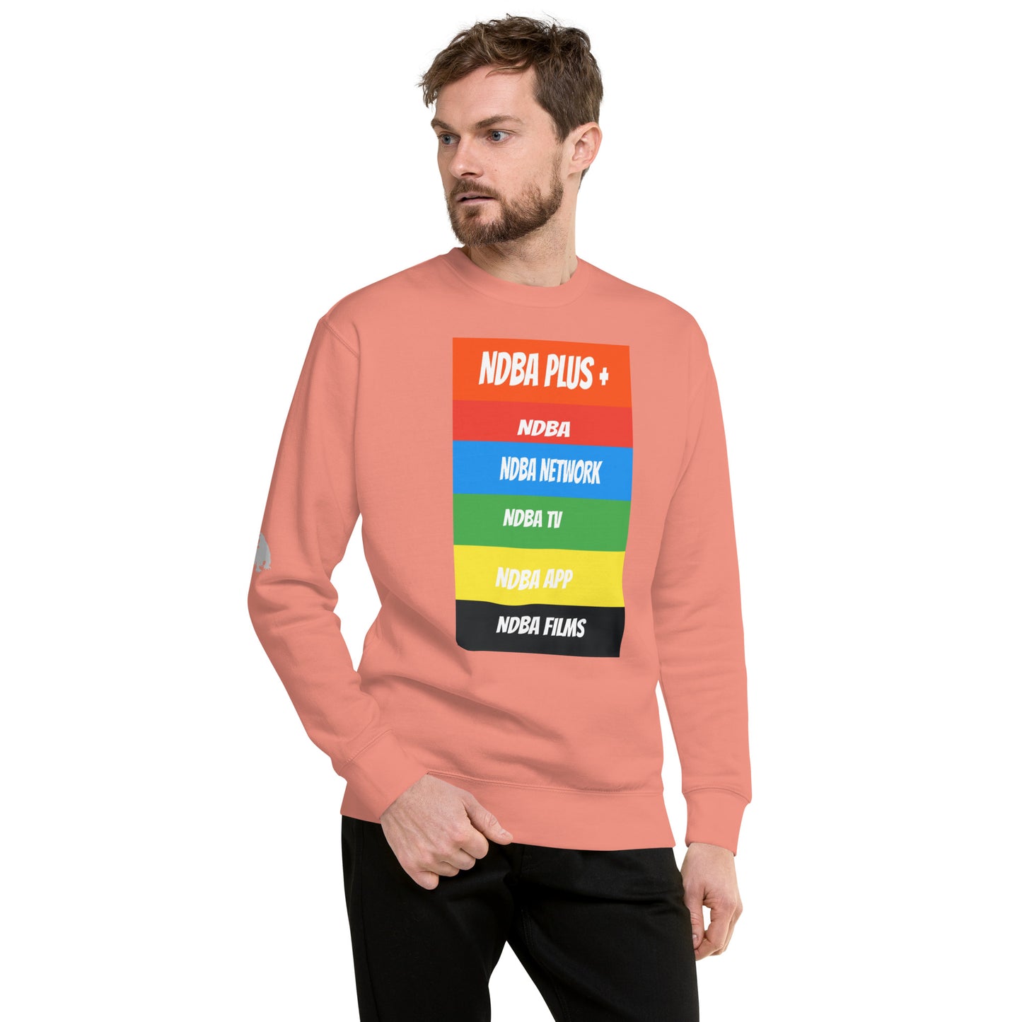 NDBA - NDBA PLUS + - NDBA NETWORK - NDBA TV - NDBA APP - NDBA FILMS - Unisex Premium Sweatshirt