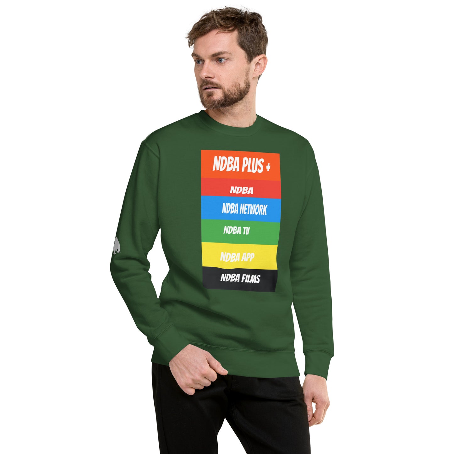 NDBA - NDBA PLUS + - NDBA NETWORK - NDBA TV - NDBA APP - NDBA FILMS - Unisex Premium Sweatshirt