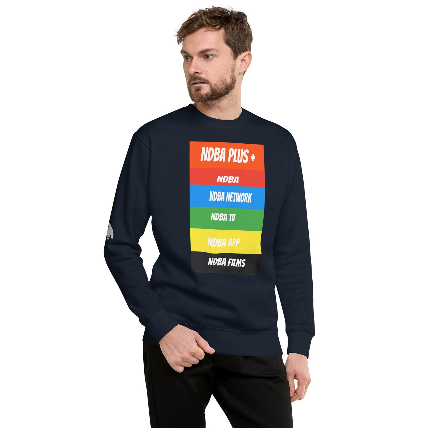 NDBA - NDBA PLUS + - NDBA NETWORK - NDBA TV - NDBA APP - NDBA FILMS - Unisex Premium Sweatshirt